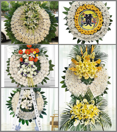 湖南永州零陵区菱角塘镇-宫村花圈速递